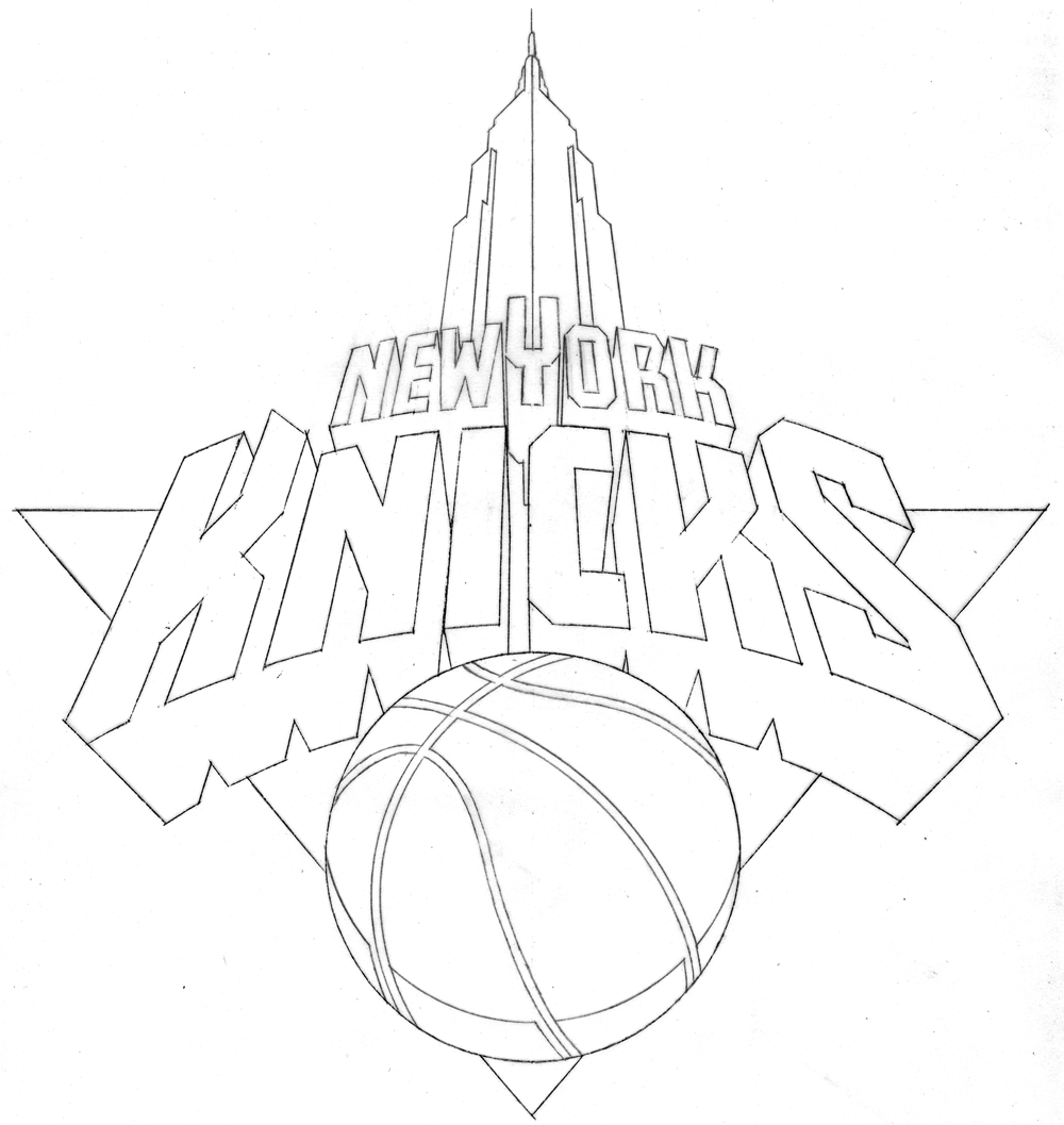 Knicks Pages Printable Coloring Pages